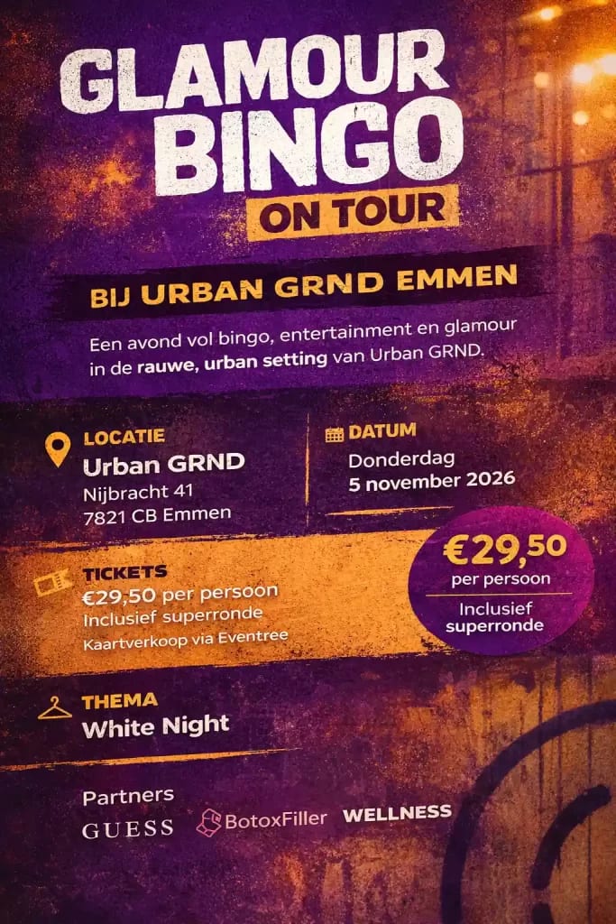 Glamour Bingo On Tour bij Urban GRND